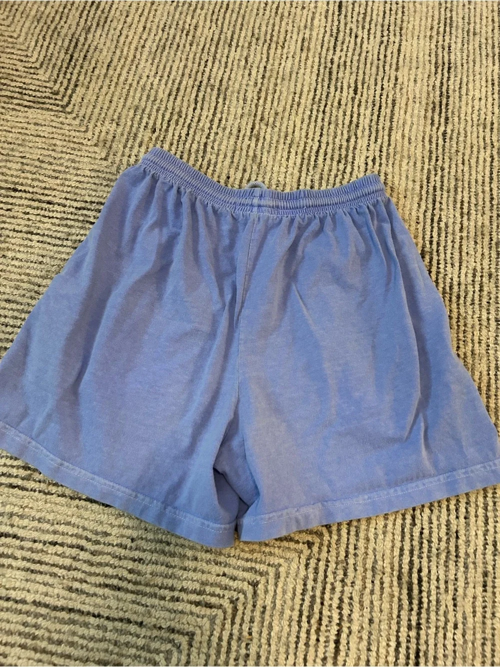 fresh produce Periwinkle Blue Casual Drawstring Shorts Size Small USA Made